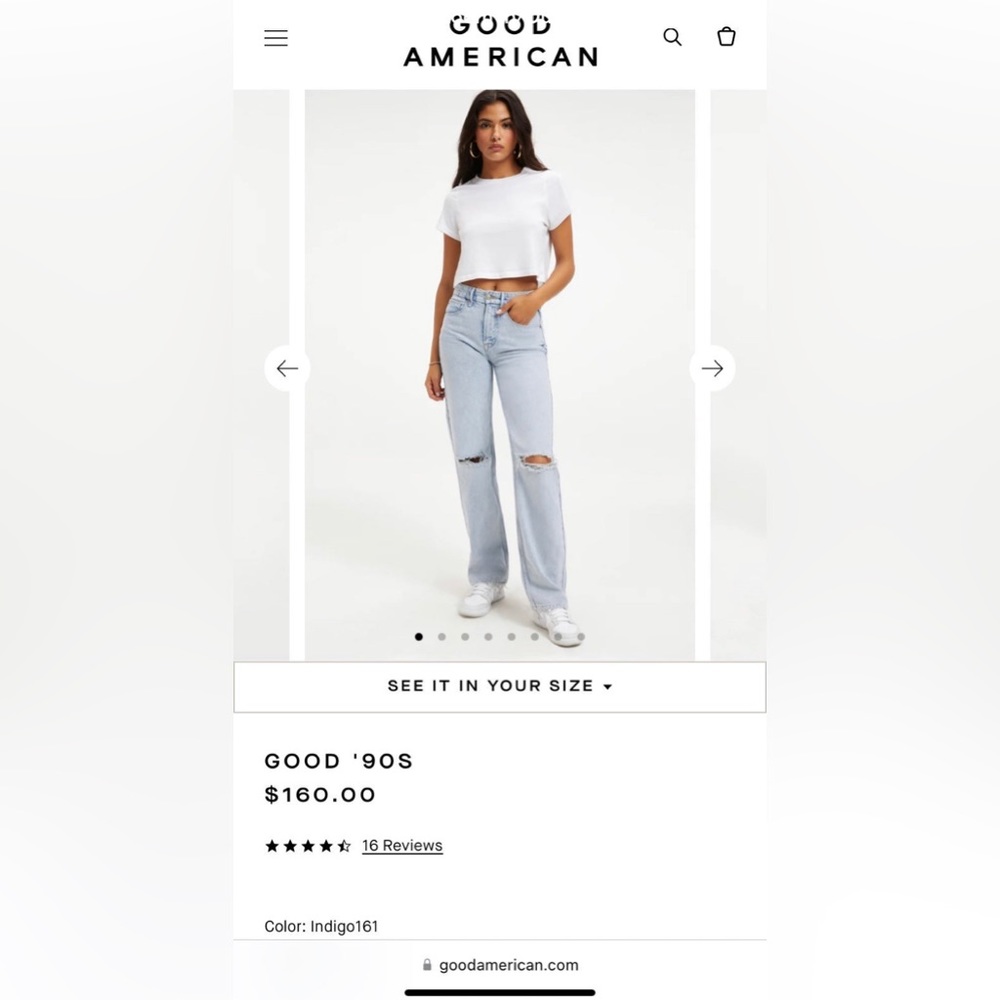 Good American good 90s jeans